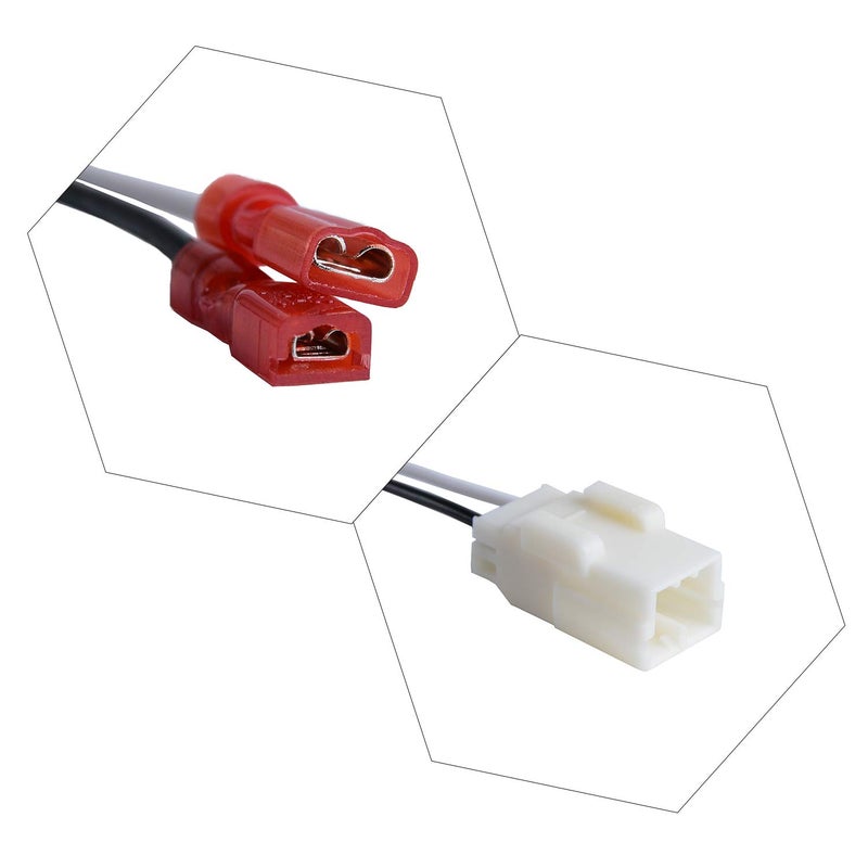 HSTECH 72-6514 2 X Pairs (4 Pack) Wire Cable Wiring Harness for Chrysler Dodge Vehicles Speakers Adapter Connector Adaptor Plug - Image 3